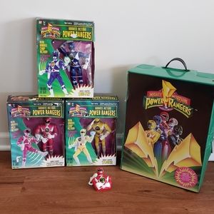 Vintage Power Rangers w/Carrying Case